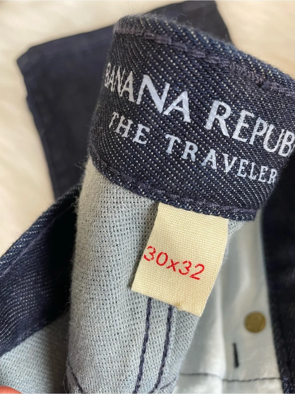 Two pair Banana Republic Men’s Dark Blue Jeans - The Traveler 30 x 32